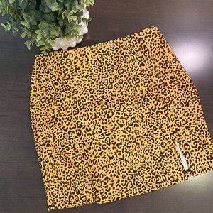 Leopard Mini Skirt NWT